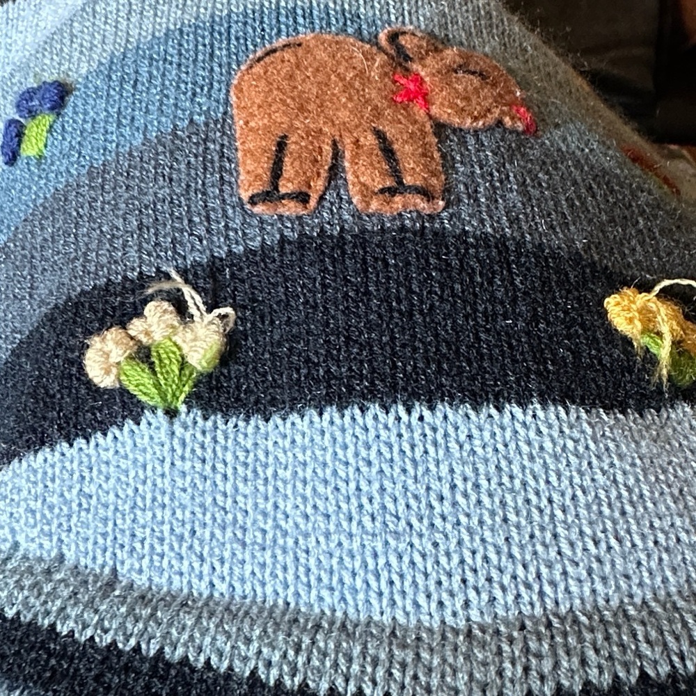 Peruvian Knit Toddler Animal Hooded Fringe Sweater 2T 3T - Picture 6 of 6